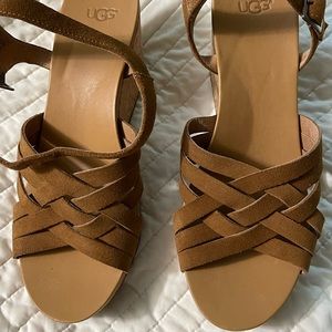 Ugg Brown Suede Wedge